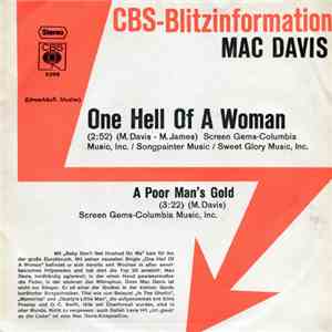 Mac Davis - One Hell Of A Woman / A Poor Man's Gold download free